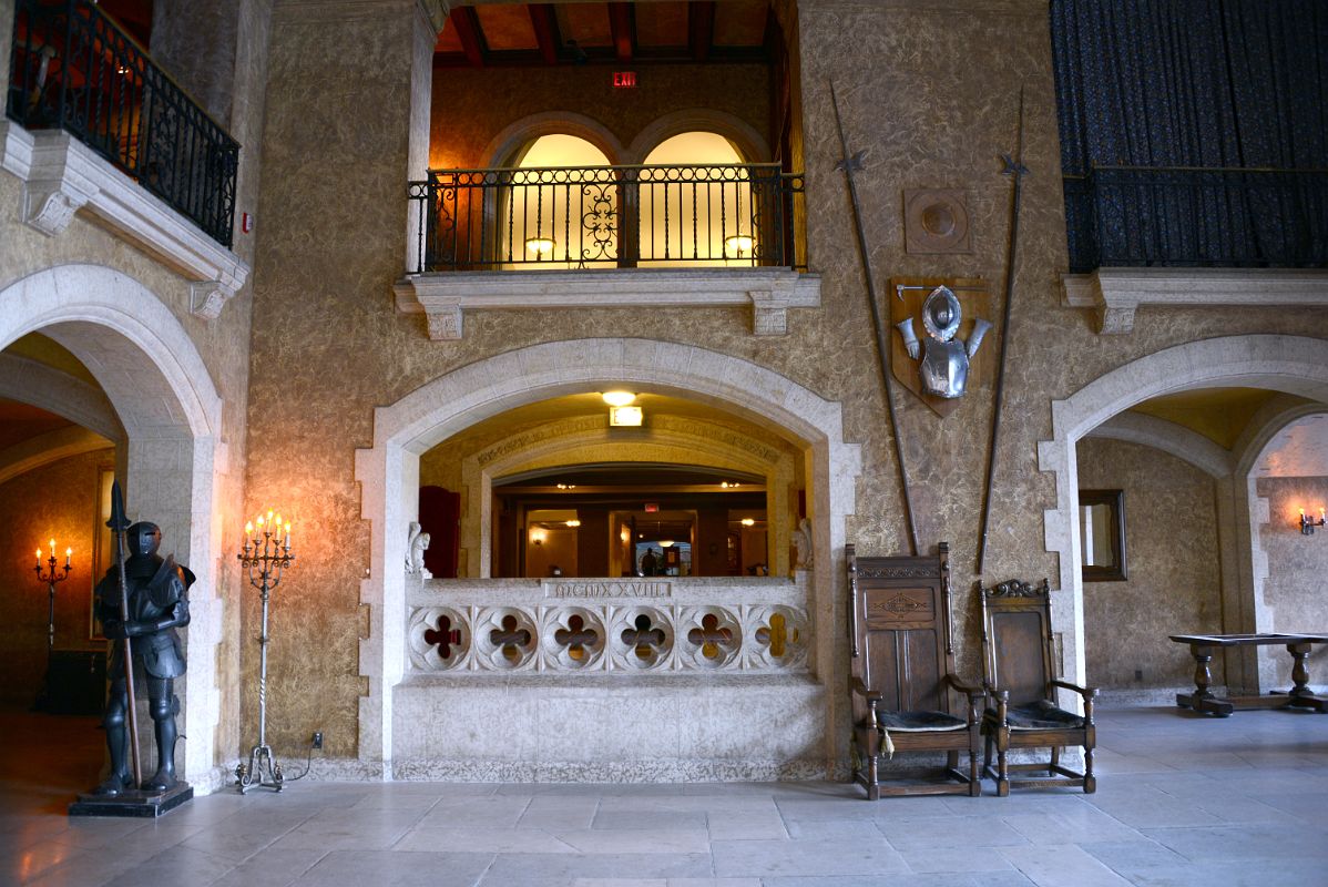 25B Suit Of Armour And Long Spears In The Banff Springs Hotel Mt Stephen Hall